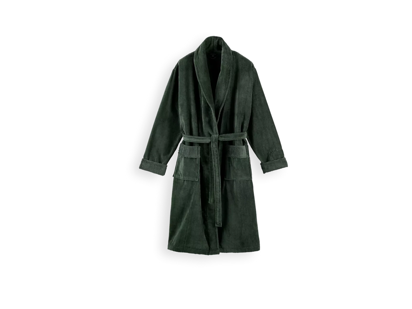 Super Smooth Cotton Bathrobe Men M Moss Green